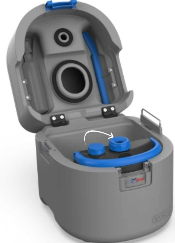 How to prevent urine splashing from the GottaGo toilet during travel